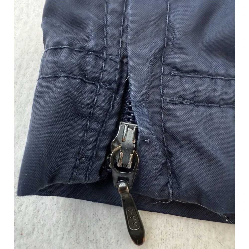 Vintage Nike White Tag Navy Tapered Ankle‎ Zip Nylon Windbreaker Men's XL